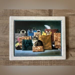 Bag Ladies by Braldt Bralds Purr-fact Packages Cat art The Bradford Exchange
